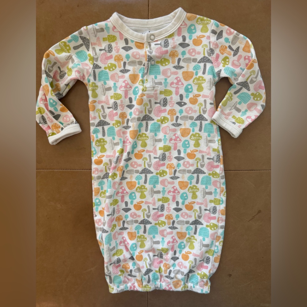 Apple Park Organic Cotton Gown 3-6M